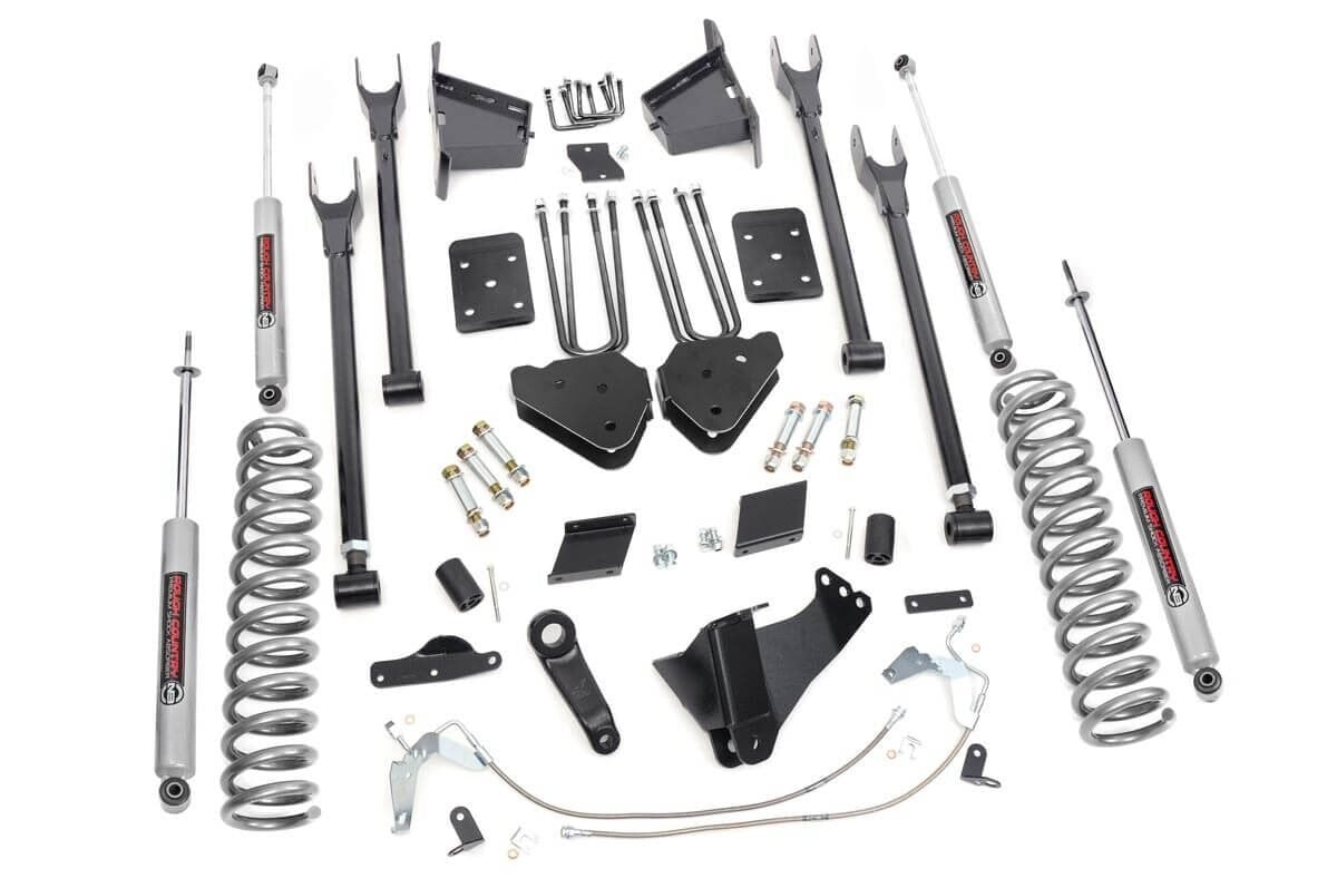 Ford F-250 Super Duty Suspension Lift Kit - Rough Country - 6 Inch Lift Kit | 4-Link | No OVLD - '15-'16